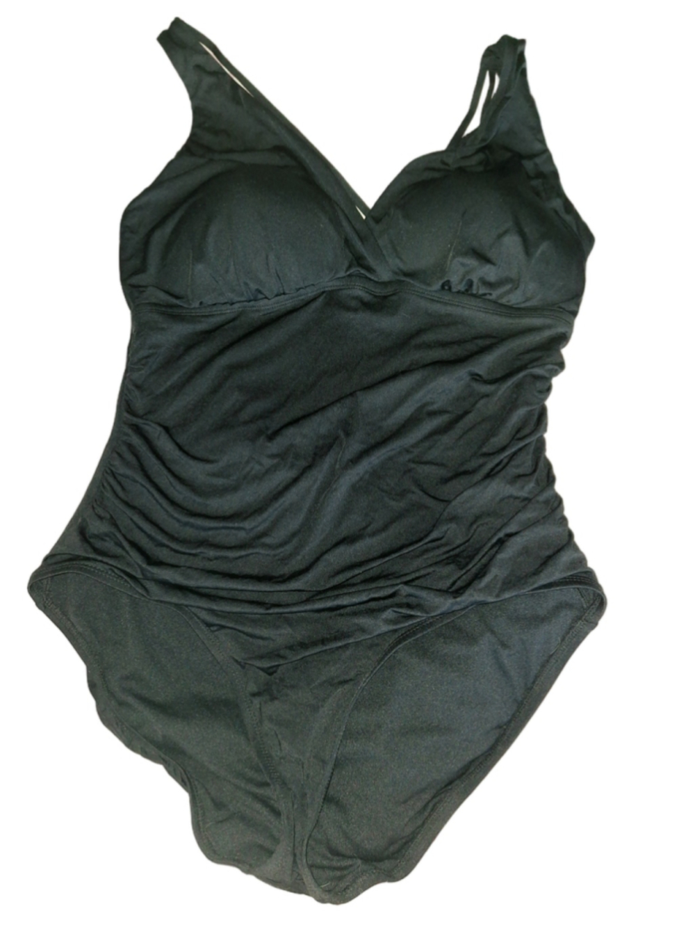 Jantzen Black One Piece Swimsuit Plus Size 16 soft stretch beachwear resortcore